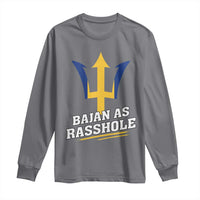 Funny Bajan As Rasshole Long Sleeve Shirt Barbados Tridents