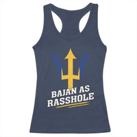 Funny Bajan As Rasshole Racerback Tank Top Barbados Tridents