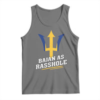 Funny Bajan As Rasshole Tank Top Barbados Tridents