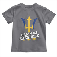 Funny Bajan As Rasshole Toddler T Shirt Barbados Tridents