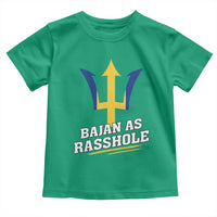 Funny Bajan As Rasshole Toddler T Shirt Barbados Tridents