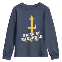 Funny Bajan As Rasshole Youth Sweatshirt Barbados Tridents