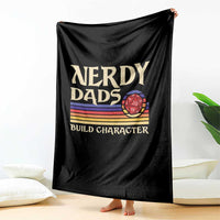 Nerdy Dad Throw Blanket Funny Fathers Day RPG Gaming D20 Tabletop