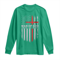 Man of God Husband Dad Protector Long Sleeve Shirt Christian Dad Fathers Day