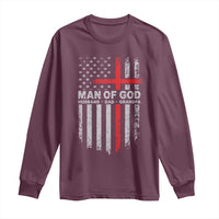 Man of God Husband Dad Protector Long Sleeve Shirt Christian Dad Fathers Day