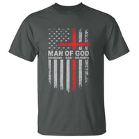 Man of God Husband Dad Protector T Shirt Christian Dad Fathers Day