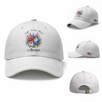 Floral 250th Anniversary Baseball Cap Faith Freedom Pride 4th of July 1776 2026