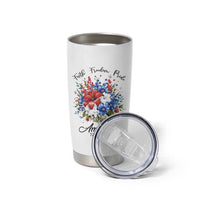 Floral 250th Anniversary Tumbler Cup Faith Freedom Pride 4th of July 1776 2026