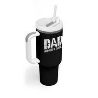 Armed And Dadly Dad Tumbler With Handle Fathers Day Pro Gun Owner