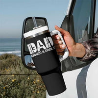 Armed And Dadly Dad Tumbler With Handle Fathers Day Pro Gun Owner