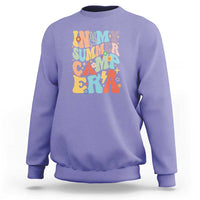 In My Summer Camp Era Sweatshirt Camper Retro Groovy Summer Vacation - Wonder Print Shop