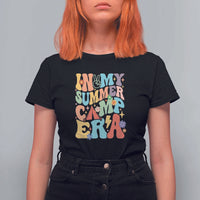 In My Summer Camp Era T Shirt For Women Camper Retro Groovy Summer Vacation - Wonder Print Shop