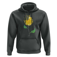 Sarcoma Awareness Hoodie Yellow Ribbon Flower - Wonder Print Shop