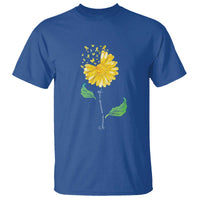 Sarcoma Awareness T Shirt Yellow Ribbon Flower - Wonder Print Shop