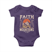Faith Can Move Mountains Baby Onesie Religious Christian Camping - Wonder Print Shop