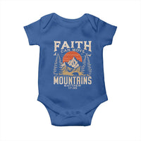 Faith Can Move Mountains Baby Onesie Religious Christian Camping - Wonder Print Shop