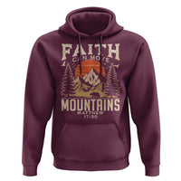 Faith Can Move Mountains Hoodie Religious Christian Camping - Wonder Print Shop