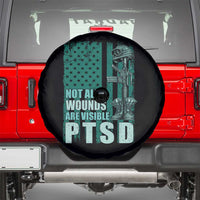 PTSD Awareness Not All Wounds Are Visible Spare Tire Cover PTSD Veteran Military Soldier - Wonder Print Shop