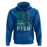 PTSD Awareness Not All Wounds Are Visible Hoodie PTSD Veteran Military Soldier - Wonder Print Shop