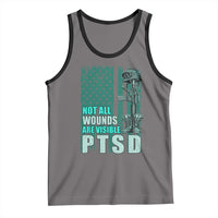 PTSD Awareness Not All Wounds Are Visible Tank Top PTSD Veteran Military Soldier - Wonder Print Shop