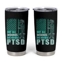 PTSD Awareness Not All Wounds Are Visible Tumbler Cup PTSD Veteran Military Soldier - Wonder Print Shop