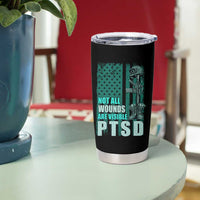 PTSD Awareness Not All Wounds Are Visible Tumbler Cup PTSD Veteran Military Soldier - Wonder Print Shop
