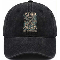 PTSD Veteran Washed Cotton Baseball Cap PTSD Is Not A Sign Of Weakness It Is A Sign Of Absolute Strength