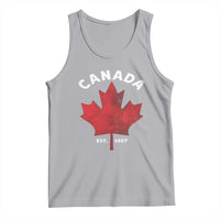 Funny Proud Canadian Canada EST 1867 Tank Top Vintage Maple Leaf - Wonder Print Shop