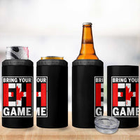 Funny Canada Pride Bring Your Eh Game 4 in 1 Can Cooler Tumbler Canadian Flag - Wonder Print Shop