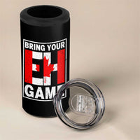 Funny Canada Pride Bring Your Eh Game 4 in 1 Can Cooler Tumbler Canadian Flag - Wonder Print Shop