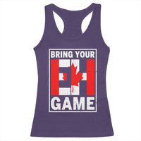 Funny Canada Pride Bring Your Eh Game Racerback Tank Top Canadian Flag - Wonder Print Shop