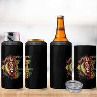 Rasta Lion 4 in 1 Can Cooler Tumbler Invest In Your Hair It's The Crown You Never Take Off Jamaican Pride - Wonder Print Shop