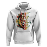 Rasta Lion Hoodie Invest In Your Hair It's The Crown You Never Take Off Jamaican Pride - Wonder Print Shop