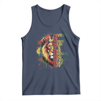 Rasta Lion Tank Top Invest In Your Hair It's The Crown You Never Take Off Jamaican Pride - Wonder Print Shop