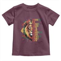 Rasta Lion Toddler T Shirt Invest In Your Hair It's The Crown You Never Take Off Jamaican Pride - Wonder Print Shop