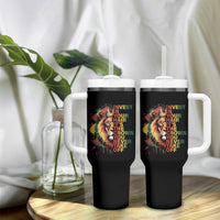 Rasta Lion Tumbler With Handle Invest In Your Hair It's The Crown You Never Take Off Jamaican Pride - Wonder Print Shop