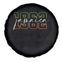 Proud Jamaican Spare Tire Cover Jamaica 1962 Rasta Flag - Wonder Print Shop