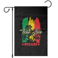 True Love Reggae Garden Flag Jamaican Rasta Music Palm Tree - Wonder Print Shop