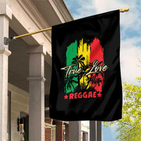 True Love Reggae Garden Flag Jamaican Rasta Music Palm Tree - Wonder Print Shop