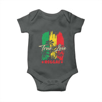 True Love Reggae Baby Onesie Jamaican Rasta Music Palm Tree - Wonder Print Shop