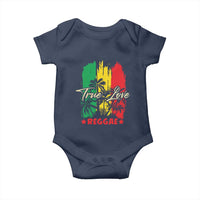 True Love Reggae Baby Onesie Jamaican Rasta Music Palm Tree - Wonder Print Shop