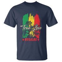 True Love Reggae T Shirt Jamaican Rasta Music Palm Tree - Wonder Print Shop