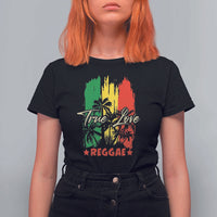 True Love Reggae T Shirt For Women Jamaican Rasta Music Palm Tree - Wonder Print Shop