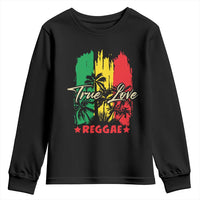 True Love Reggae Youth Sweatshirt Jamaican Rasta Music Palm Tree - Wonder Print Shop