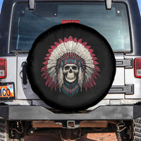 Native American Indian Chief Skull Headdress Spare Tire Cover - Wonder Print Shop