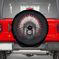 Native American Indian Chief Skull Headdress Spare Tire Cover - Wonder Print Shop