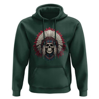 Native American Indian Chief Skull Headdress Hoodie - Wonder Print Shop