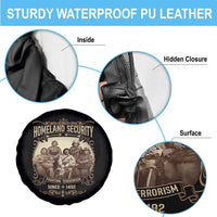 Homeland Security Fighting Terrorism Since 1492 Spare Tire Cover Native American History - Wonder Print Shop