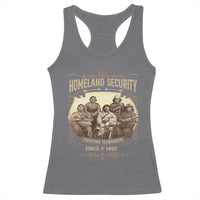 Homeland Security Fighting Terrorism Since 1492 Racerback Tank Top Native American History - Wonder Print Shop