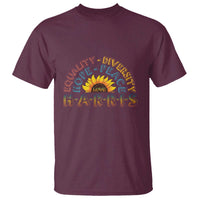 Harris Supporter T Shirt Peace Love Equality Hope Diversity Sunflower - Wonder Print Shop